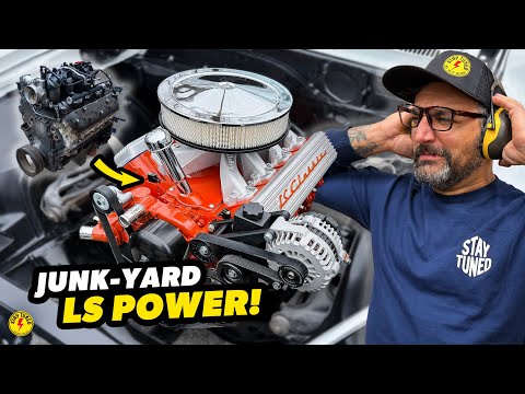 FIRST FIRE UP On This 450HP Junkyard LS Engine!