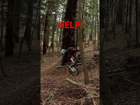 Сломал дерево велосипедом! Падение с велосипеда, упал. MTB fail! #shorts
