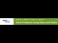 Solving Problems with Rates and Ratios in Spanish