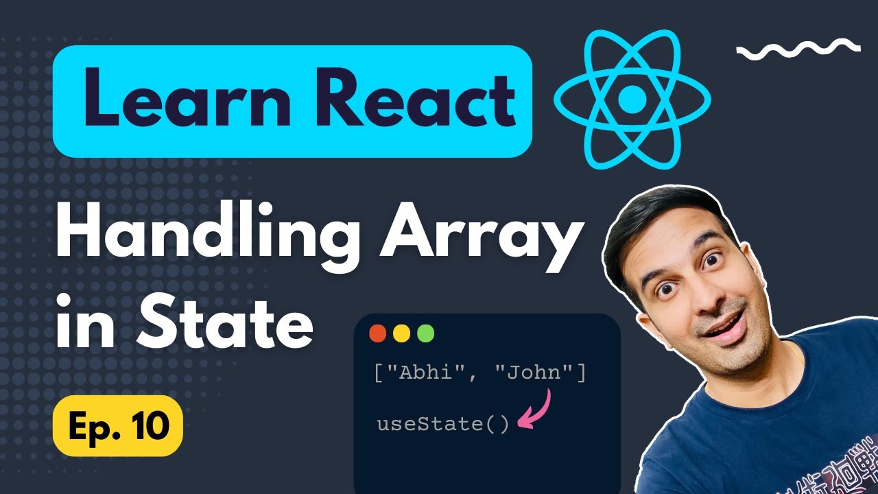Using Array in State in ReactJS 🥸 #reactjs
