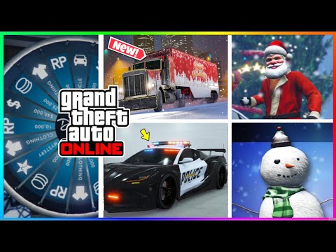 Neues WEIHNACHTS-UPDATE, Polizei Corvette & SCHNEE in GTA 5 ONLINE❗️Schnemänner+Yeti Jagd Eventwoche