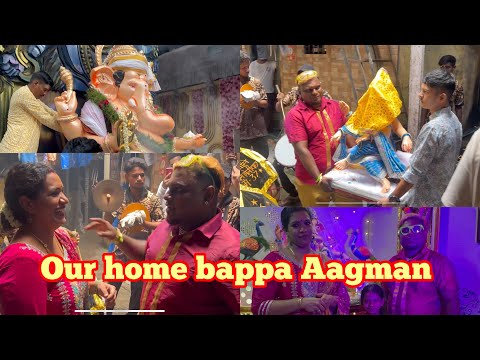 Our home bappa Aagman | Ganesh Chaturthi at mumbai | @rajanaidu ￼