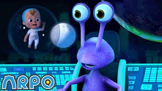 Bolhas coloridas no espaço 🌌🚀 Alienígena 👽  ARPO o Robô em Português | Desenho Animados para Bebês
