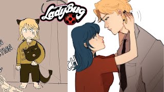 ¡¿MI PAPÁ ES CHAT NOIR?! - Miraculous Ladybug comic (FANDUB)