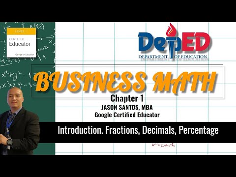 Business Math 1 | Fractions, Decimal, Percentage |...