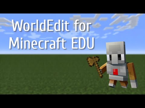 how to world edit minecraft education