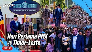 PM Anwar Ibrahim menerima sambutan rasmi di Istana Presiden Timor-Leste, jumpa diaspora Malaysia.