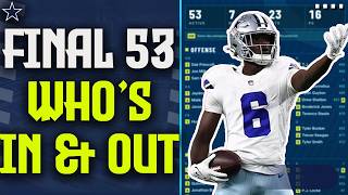 What the Cowboys Initial 53 Man Roster Tells Us, More Moves Coming