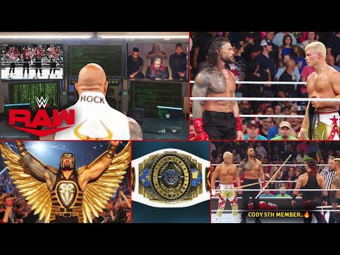 'Roman - Cody bhai ... ☝️🔥' Cody in O.G bloodline, Rock finally come.. Monday night Raw Highlights*