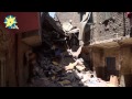 بالفيديو: آثار انهيار ثلاثة عقارات في شارع زكي مراد بامبابة