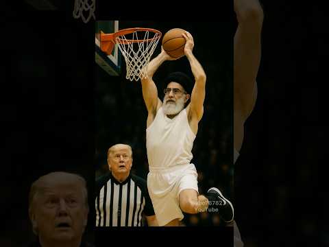 🏀“One Slam to Rule Them All! Referee Trump Takes a Dunk to the Head ⚡😂”