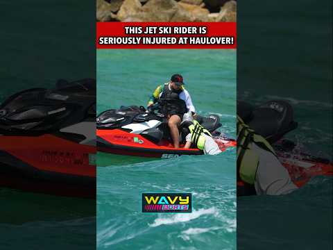 Dramatic Water Rescue of Injured Rider at Haulover ! | Wavy Boats