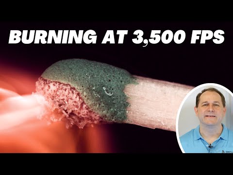 Slow Motion Lighting a Match - The Science of Burning