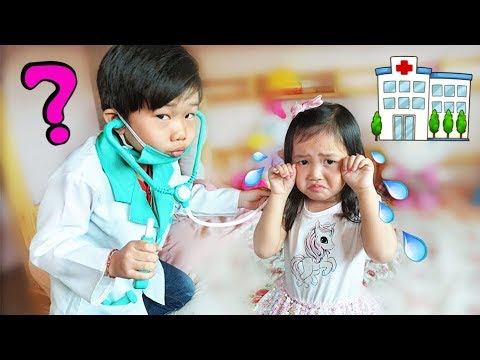 醫生看病~Janna的故事！到服裝店&麥當勞？Janna Story By Jo Channel！
