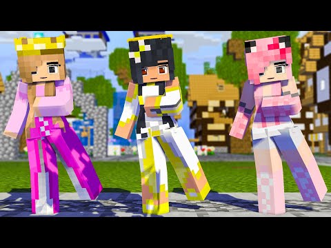 JUST DANCE MEME APHMAU, LITTLE KELLY AND KAWAI CHAN - MINECRAFT ANIMATION #shorts