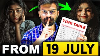 19 JULY से ऐसे पढ़ो to Score 99%🔥 in Class 10 Boards✅ 2025-26 | Best TIMETABLE for Study