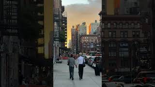 Sunset at Grey Jones St., Noho New York City NYC