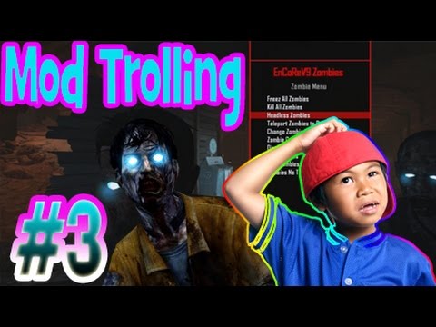 Black ops 2 Zombie Mod Trolling #3 "Clueless Kid"