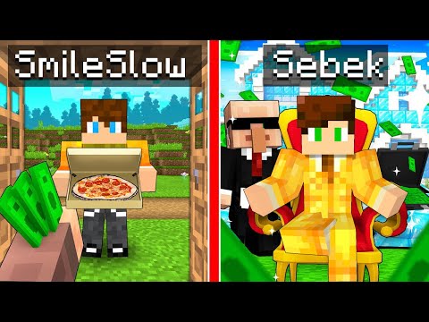 BIEDNY SmileSlow I JEGO PIZZERIA vs BOGATY JA w Minecraft!