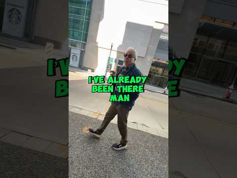 Asking strangers if they’re ready for Judgement day?