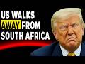 Trump Snubs South Africa! Refuses to Attend the G20 Summit