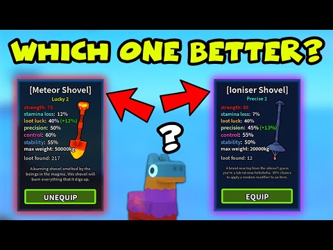 METEOR SHOVEL vs IONISER SHOVEL | WHICH IS BETTER??? #robloxdigit