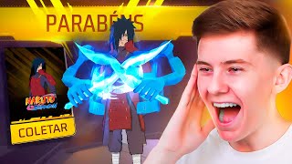 TA MUITO FÁCIL!? ZEREI O TOKEN ROYALE CONJUNTO MADARA NO FREE FIRE!😱 QUANTOS DIAMANTES GASTEI???