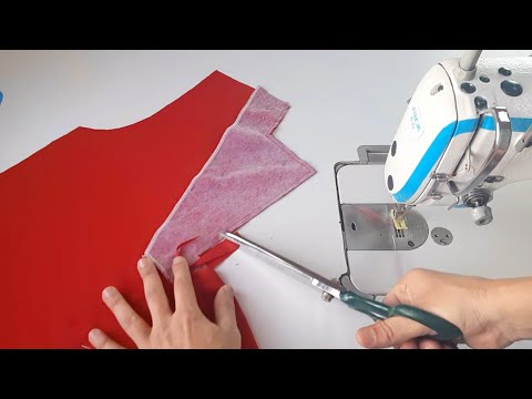 2 method Very easy v collar neck cutting and stitching. collar neck design