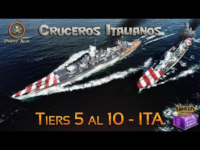 World of Warships Español - Cruceros Italianos WiP - Tiers 5 al 10