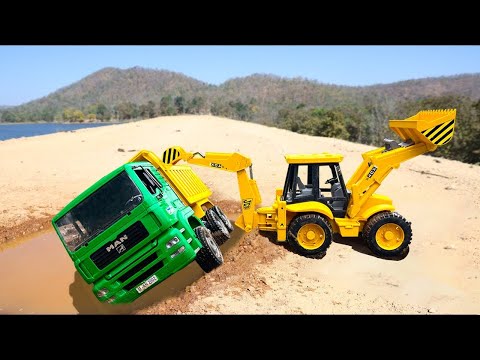 Tata Truck Accident Pulling Out JCB 5CX   JCB Loading Mahindra Tractor   Sutli Bomb Vs Tomato