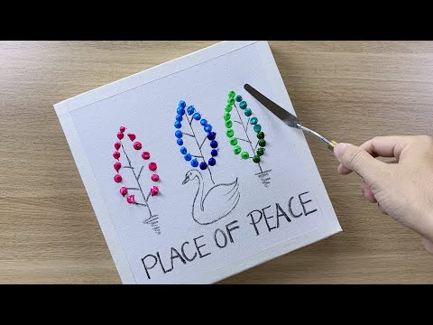 Daily challenge #98 / A Place of Peace / Acrylic Painting