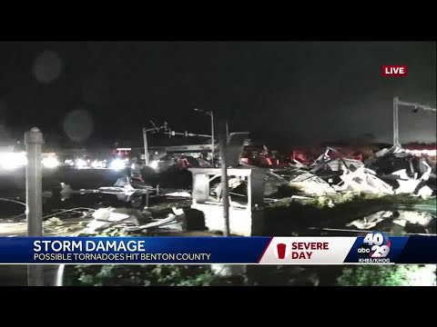 Buildings flattened in Rogers