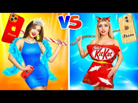 RICH vs POOR Fashion Girl || Compare Models on a Fashion Show at School! Battle by RATATA BOOM