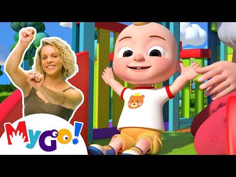 Yes Yes Playground Song + More | MyGo! Sign Language For Kids | CoComelon - Nursery Rhymes | ASL