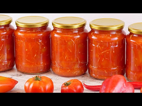 🌶ЛЕЧО из сладкого перца на зиму!🍅Самый удачный рецепт! Сладкий болгарский перец в томатном соусе!