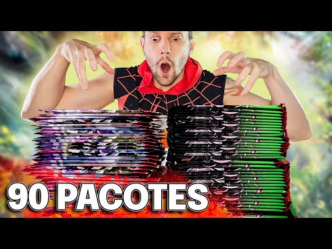 ABRI 90 BOOSTERS e os Pokemon Fantasmas apareceram | CAPITÃO HUNTER CARTAS POKEMON TCG