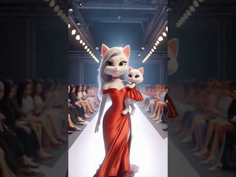 Cute kitten of cat loves to do makeup on her own #cat #cutecat #catlover
