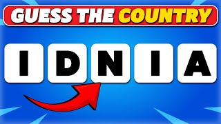 🚩 Guess the Country by its Scrambled Name 🌍🤔