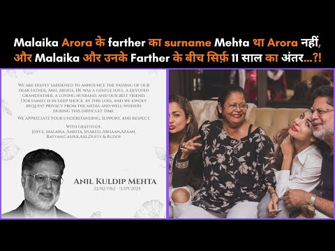 Malaika father’s surname sparks curiosity. Fans ask, Why ‘Mehta’, not ‘Arora’