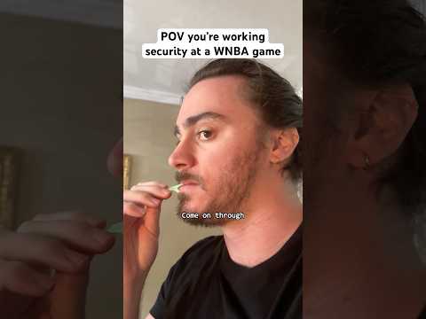 POV you’re working security at a WNBA game #shorts #comedy #funny