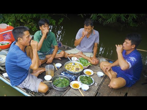 Đặc sản, "Nhái Đồng hấp Lá Bầu" Lai Rai ngày Mưa Lâm Râm | Nét Quê #607