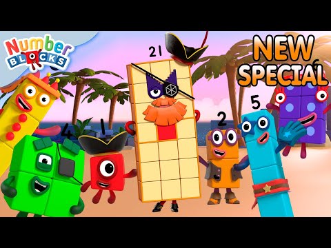 Journey to Hexagon Island 🏴‍☠️ | Learn to Count | 12345 | @Numberblocks