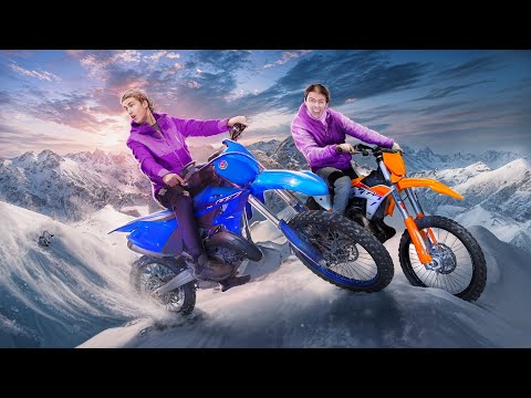 ON FAIT DE LA MOTOCROSS DANS LA NEIGE ! (C’est n’importe quoi…)