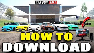 HOW TO DOWNLOAD CAR FOR SALE SIMULATOR IN MOBILE | STNO GAMING #Tecnogamerz