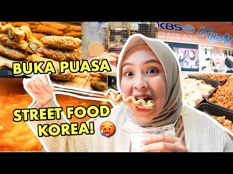 BUKA PUASA JAJAN STREET FOOD KOREA! 🥵🇰🇷 RAMADHAN IN KOREA 🇰🇷 EP. 2: NGABUBURIT DI PASAR KOREA!