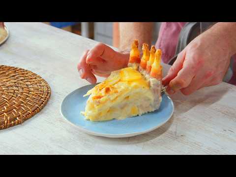 Kartoffel-Spargelauflauf mit Lachs und Serrano-Schinken | Wir feiern die Spargelsaison!