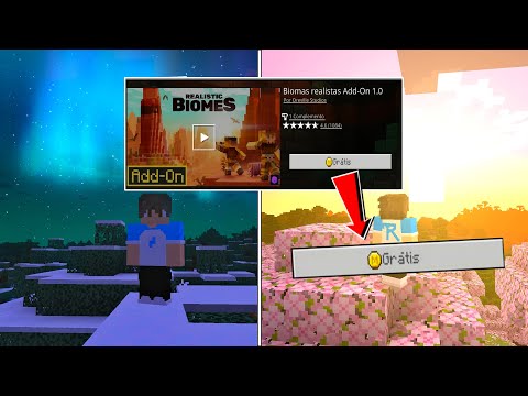 SHADERS/ADDON REALISTA DA MARKETPLACE GRÁTIS  - MINECRAFT BEDROCK 1.21 & 1.22