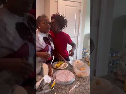 Big brother see mom making little brother this and he says this 😂 WATCH TIL END #shortvideo