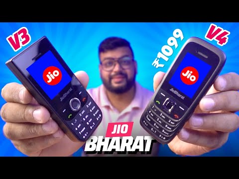 Jio Bharat V3 & Jio Bharat V4 Review ⚡️BEST 4G Keypad Phone For Rs.1000 !!