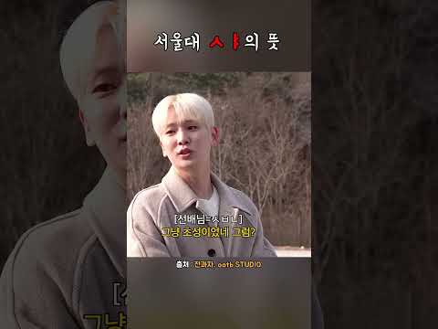 서울대 'ㅅㅑ'의 뜻